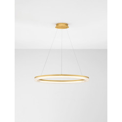 LUCES LANTELVO LE45392 lampa wisząca LED ring 80cm – złota