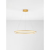 LUCES LANTELVO LE45392 lampa wisząca LED ring 80cm – złota