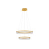LUCES LANTELVO LE45393 lampa wisząca LED 47W 2-ring – złota