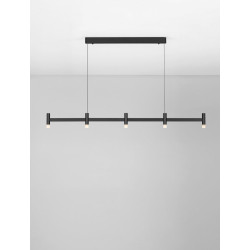 LUCES CORVETA LE45424/5 lampa wisząca LED 21W biała, czarna