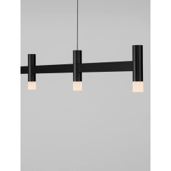 LUCES CORVETA LE45424/5 lampa wisząca LED 21W biała, czarna