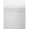 LUCES CORVETA LE45424/5 lampa wisząca LED 21W biała, czarna