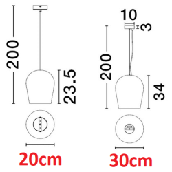 LUCES PLONZIE LE45287/8 outdoor pendant lamp E27 IP55