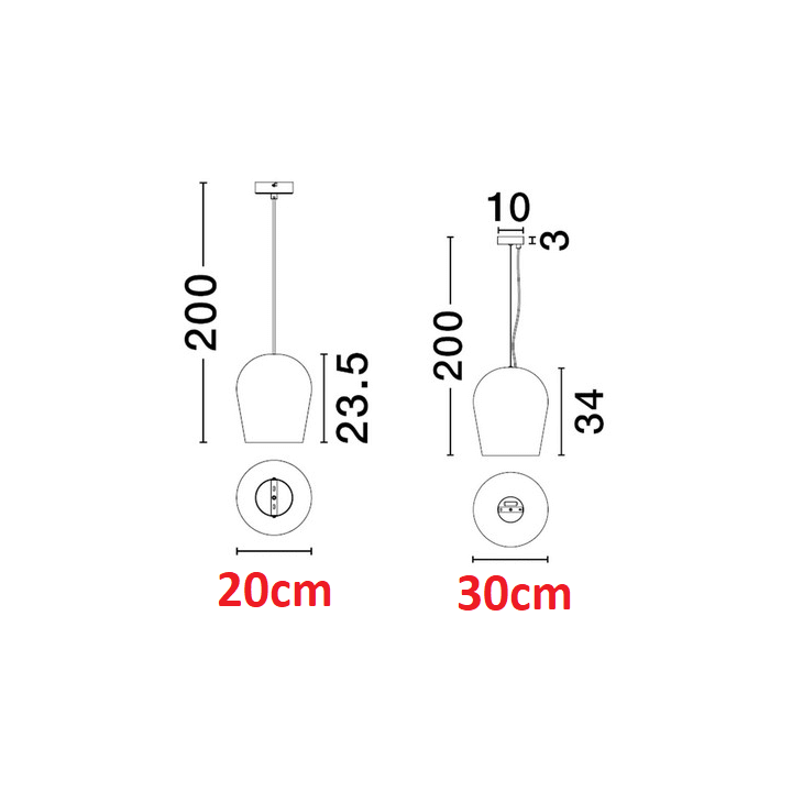 LUCES PLONZIE LE45287/8 outdoor pendant lamp E27 IP55