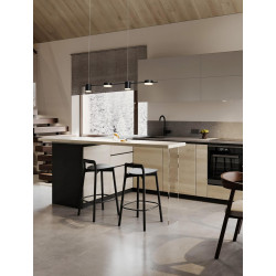 LUCES ORELVIO LE45434/5 LED pendant lamp black, modern