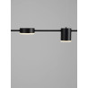 LUCES ORELVIO LE45434/5 LED pendant lamp black, modern