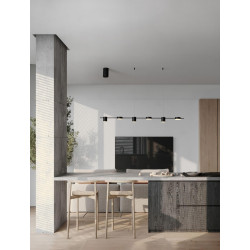 LUCES ORELVIO LE45434/5 LED pendant lamp black, modern