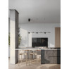 LUCES ORELVIO LE45434/5 LED pendant lamp black, modern