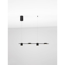LUCES ORELVIO LE45434/5 LED pendant lamp black, modern