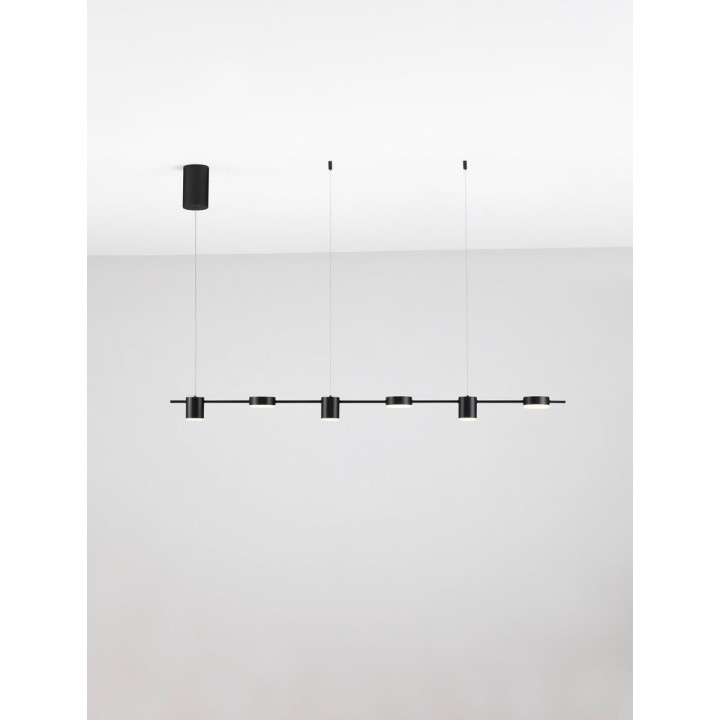 LUCES ORELVIO LE45434/5 LED pendant lamp black, modern