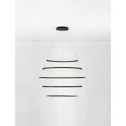 LUCES RESCARO LE45446 LED pendant lamp 5-ring black