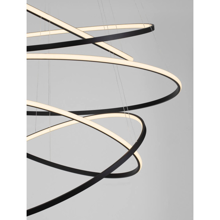 LUCES RESCARO LE45446 LED pendant lamp 5-ring black