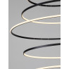 LUCES RESCARO LE45447 LED pendant lamp black 7 circles