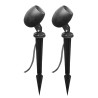 Czarny reflektor ogrodowy SPECIAL LINE GU10 IP65 230V + klin