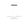 LUCES CIRVELA LE45485 LED pendant lamp black – 2 waves, 27W
