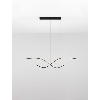 LUCES CIRVELA LE45485 lampa wisząca LED czarna &ndash; 2 fale, 27W