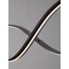 LUCES CIRVELA LE45485 LED pendant lamp black – 2 waves, 27W