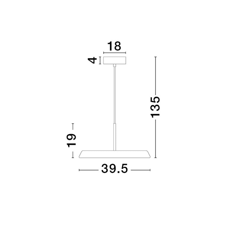 LUCES FOVENTO LE45440/3 LED round pendant lamp 27W