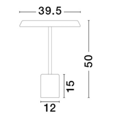 LUCES FOVENTO LE45441/4 LED table lamp 17W metal/acrylic