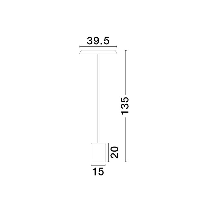 LUCES FOVENTO LE45442/5 lampa podłogowa LED 27W 3000K 135cm