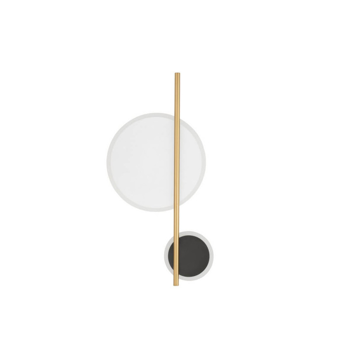 LUCES DILVERO LE45489 LED wall lamp 12W black and gold