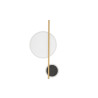 LUCES DILVERO LE45489 LED wall lamp 12W black and gold