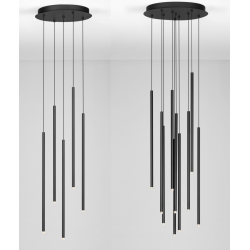 LUCES NOVENCIO LE45463/4 pendant lamp with 5 or LED tubes