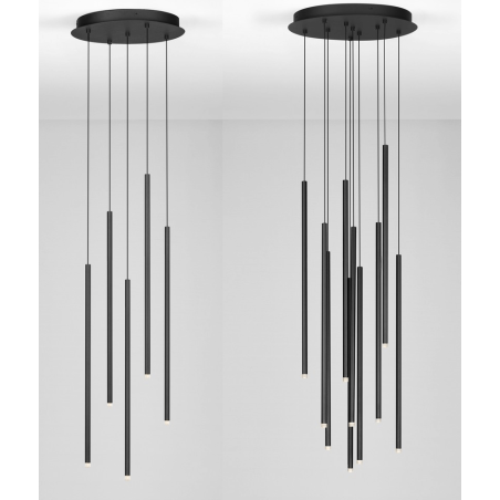 LUCES NOVENCIO LE45463/4 pendant lamp with 5 or LED tubes LUCES NOVENCIO LE45463/4 pendant lamp with 5 or LED tubes