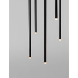 LUCES NOVENCIO LE45463/4 pendant lamp with 5 or LED tubes