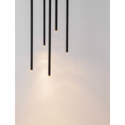 LUCES NOVENCIO LE45463/4 lampa wisząca z 5 lub tubkami LED