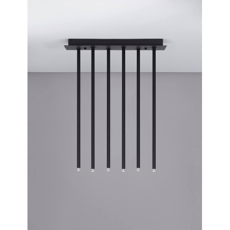 LUCES NOVENCIO LE45465 lampa wisząca LED regulowane tubki LUCES NOVENCIO LE45465 lampa wisząca LED regulowane tubki
