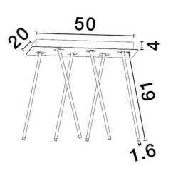LUCES NOVENCIO LE45465 LED pendant lamp adjustable tubes