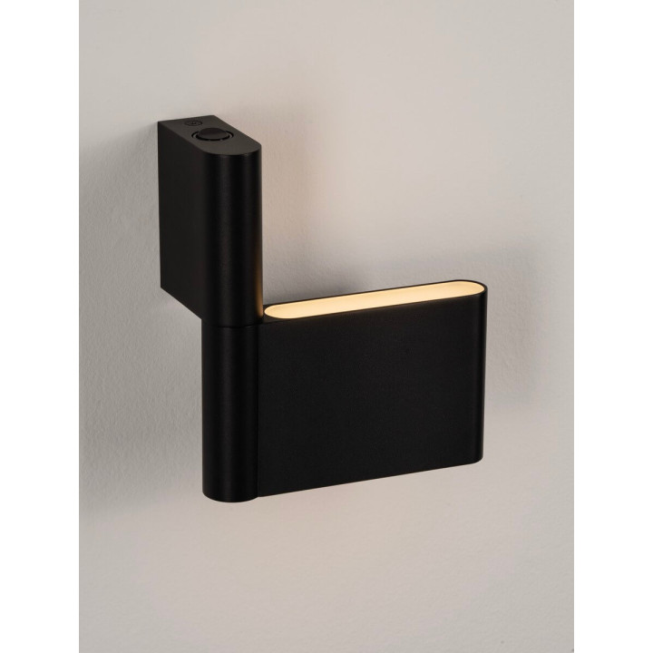 LUCES RIVENZA LE45541 czarny kinkiet LED 3000K regulowany