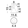 LUCES SALVADO LE45591/5 ceiling lamp GU10 adjustable shade