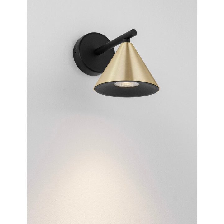 LUCES SALVADO LE45593/6 kinkiet GU10 złoty, mokka aluminium