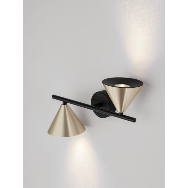 LUCES SALVADO LE45592/7 wall lamp 2xGU10 gold, mocha