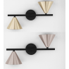 LUCES SALVADO LE45592/7 wall lamp 2xGU10 gold, mocha