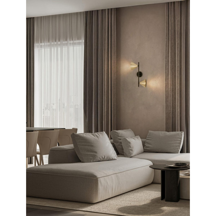 LUCES SALVADO LE45592/7 wall lamp 2xGU10 gold, mocha