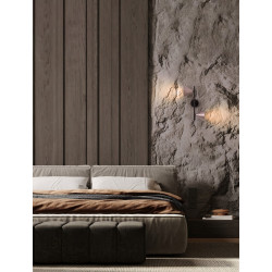 LUCES SALVADO LE45592/7 kinkiet 2xGU10 kolor złoty, mokka