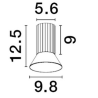 LUCES MARENZO LE45601/6 lampa sufitowa GU10 złoty, brązowy