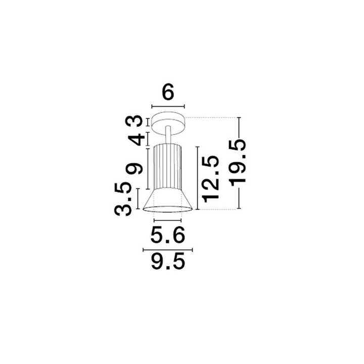 LUCES MARENZO LE45602/7 regulowana lampa sufitowa GU10