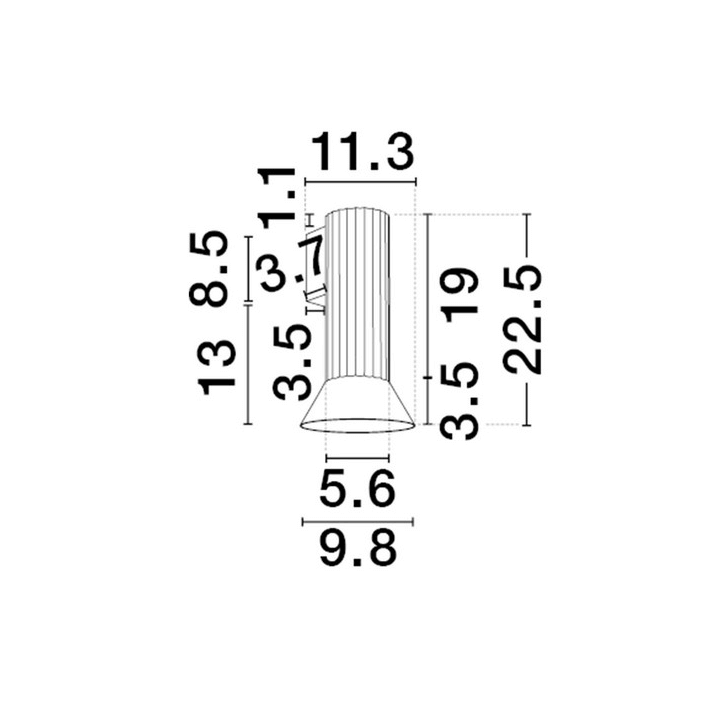 LUCES MARENZO LE45603/8 kinkiet GU10 złoty lub brązowy IP20