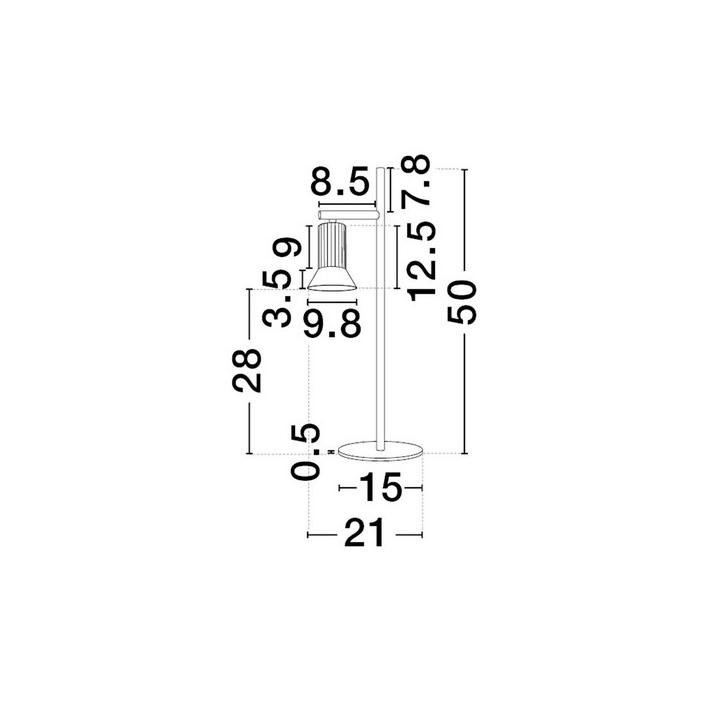 LUCES MARENZO LE45610/1 lampa biurkowa GU10 regulowany klosz