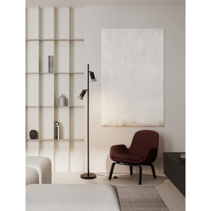 LUCES MARENZO LE45612/3 lampa podłogowa 2xGU10 złoty brązowy