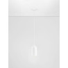 LUCES ZORENCA LE45566 lampa wisząca E27 biała gipsowa Ø10cm