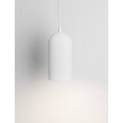 LUCES ZORENCA LE45566 lampa wisząca E27 biała gipsowa Ø10cm