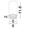 LUCES TORVILA LE45616/20 lampa sufitowa GU10 biały, czarny