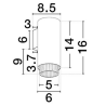 LUCES TORVILA LE45617/21 wall lamp GU10 aluminum white black