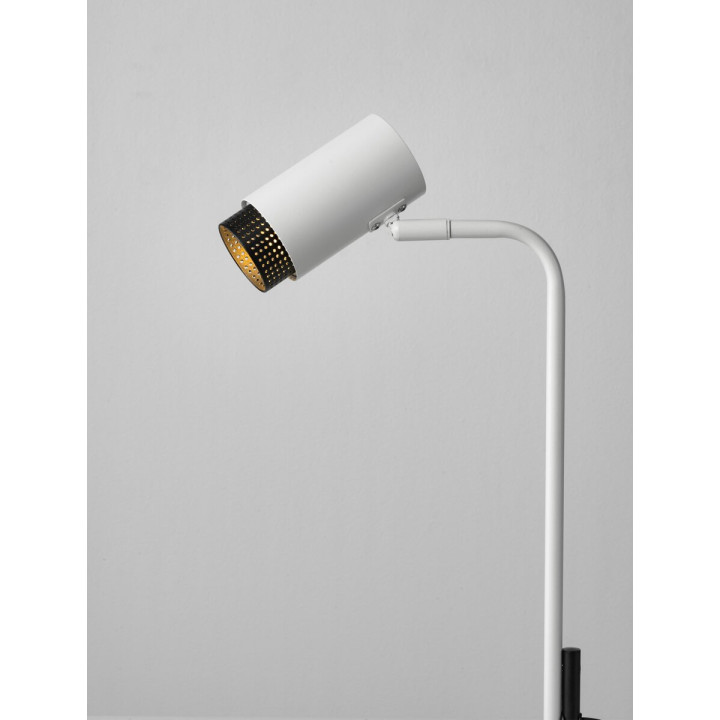 LUCES TORVILA LE45622/3 lampka biurkowa GU10 biały, czarny
