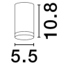 LUCES ZENFARO LE45670/3 ceiling lamp GU10 white, black